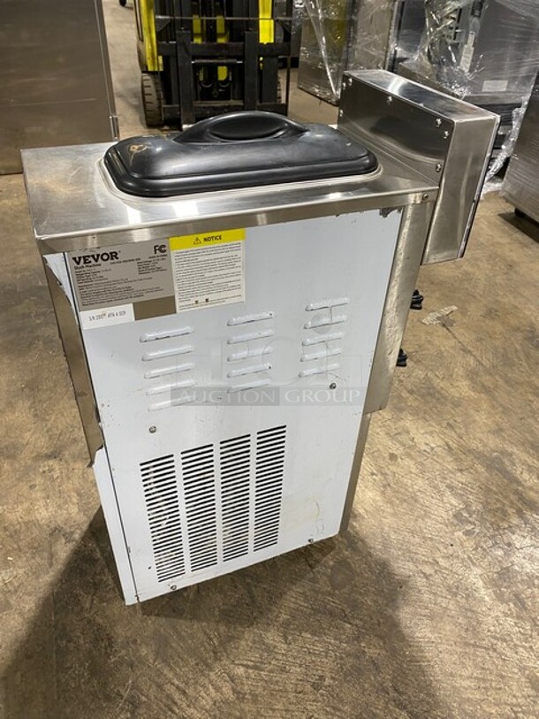 Vevor Commercial Countertop Single Bowl Slushy/Smoothie Frozen Drink Machine! All Stainless Steel! With LED Display Light! 120V! Model: XRJF-11 SN: 230511 6974 4 0039! - Image 4 of 8