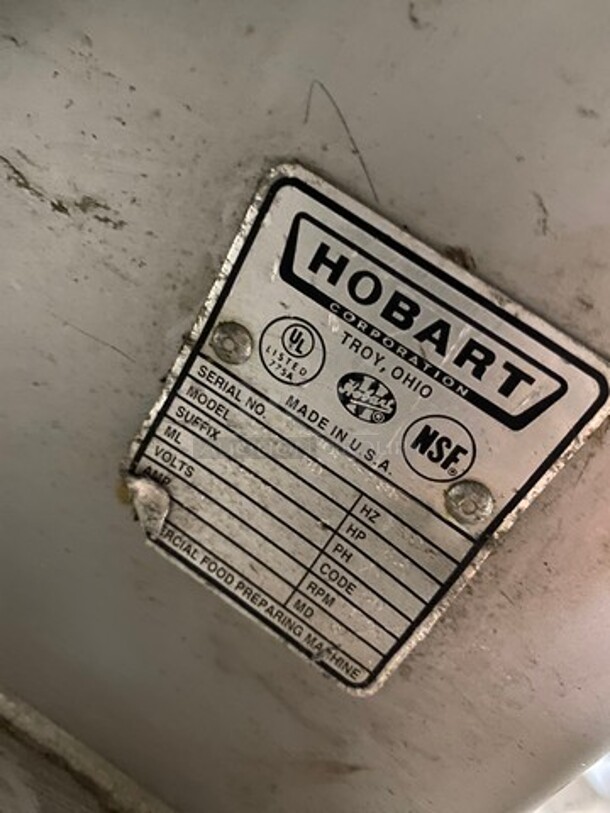 Hobart Commercial Heavy Duty Floor Style Meat Grinder! All Stainless Steel! On Casters! Model: 4246HD SN: 271052298 480V 60HZ 3 Phase - Image 7 of 9