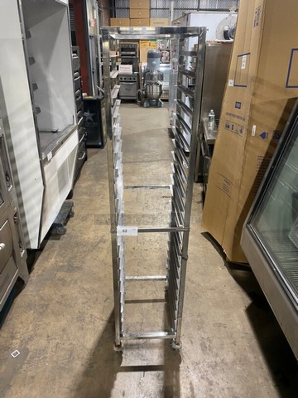 All Stainless Steel Slim Style Half Sized Pan Speed Rack! On Casters!  - Image 1 of 4