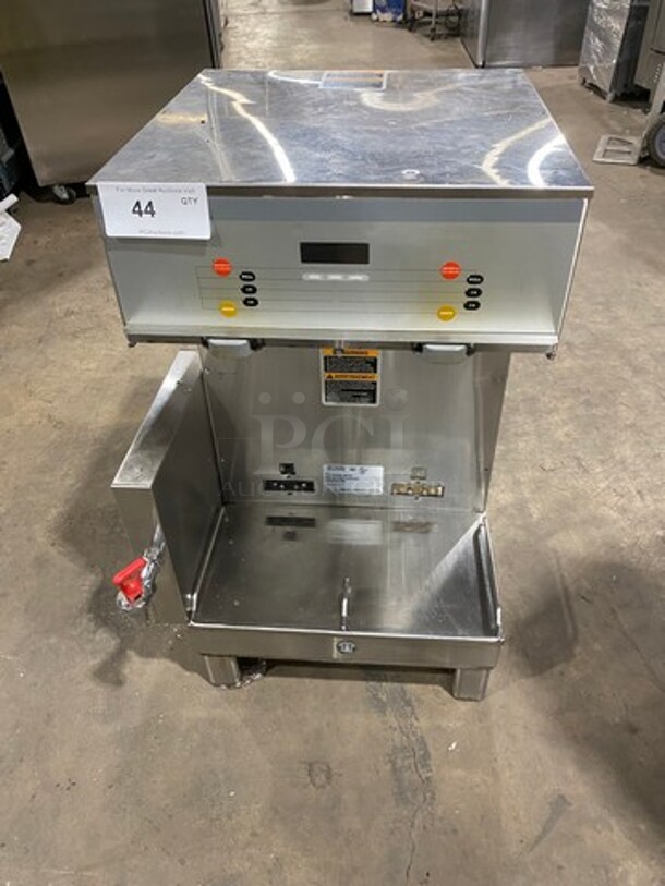 Bunn Commercial Countertop Dual Coffee Brewing Machine! All Stainless Steel! On Small Legs! Model: DUALSHDBC SN: DUAL111224 120/208V 60HZ 1 Phase