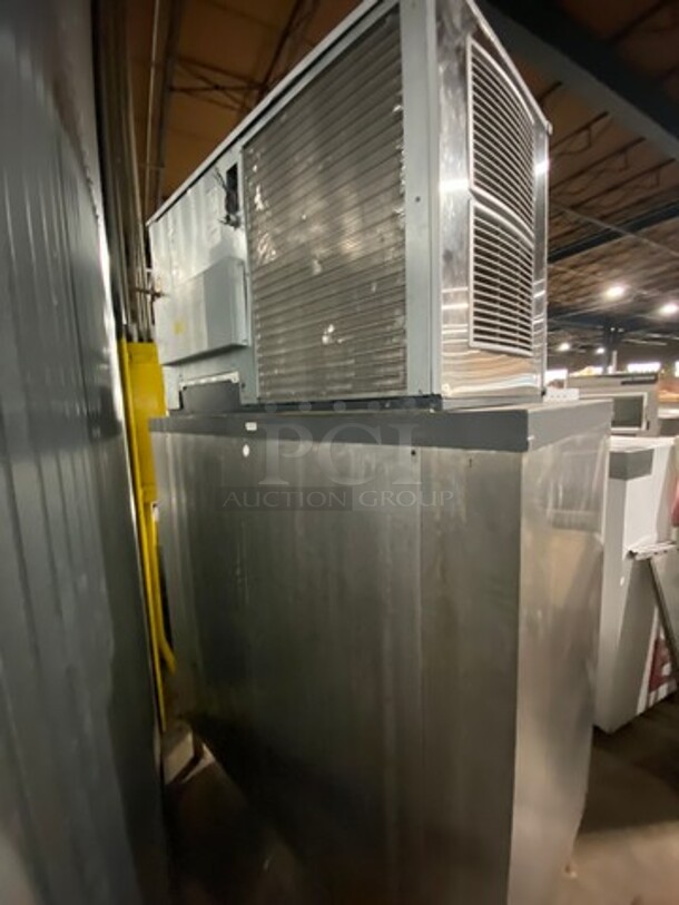 Scotsman Commercial Ice Maker Machine! On Follet Commercial Ice Bin! All Stainless Steel Body! On Legs! Model: C1448SA32E SN: 17061320012199 208/230V 60HZ 1 Phase, Model: DEV1475SG60 SN: E2491535013 - Image 7 of 11