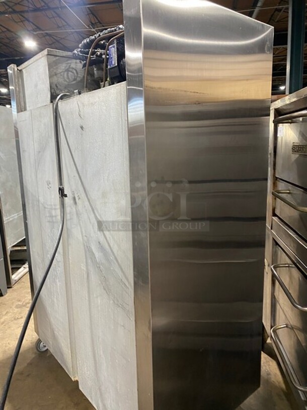 GREAT! Traulsen Stainless Steel Two Door Reach In Freezer! On Commercial Casters!  Working When Removed! MODEL ALT232WUT SN:227187 208-115V 1PH - Image 4 of 10