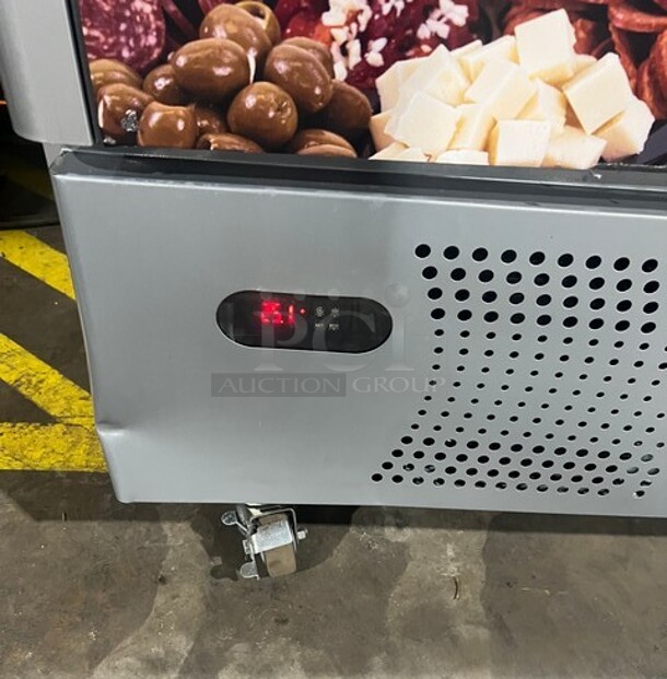 WOW! Ojeda Commercial Refrigerated Open Grab-N-Go Case Merchandiser! With Front Cover! With View Through Sides! On Casters! Working When Removed! - Image 9 of 9