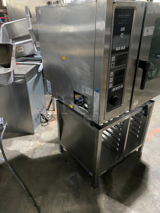 NICE! Henny Penny Commercial Natural Gas Powered Full-Size Combi Convection Oven! With View Through Door! With Underneath Pan Holding Area! Holds Full Size Pans/Trays! All Stainless Steel! On Legs! Model: LCG-6 SN: G61CB99031003780 - Image 4 of 8