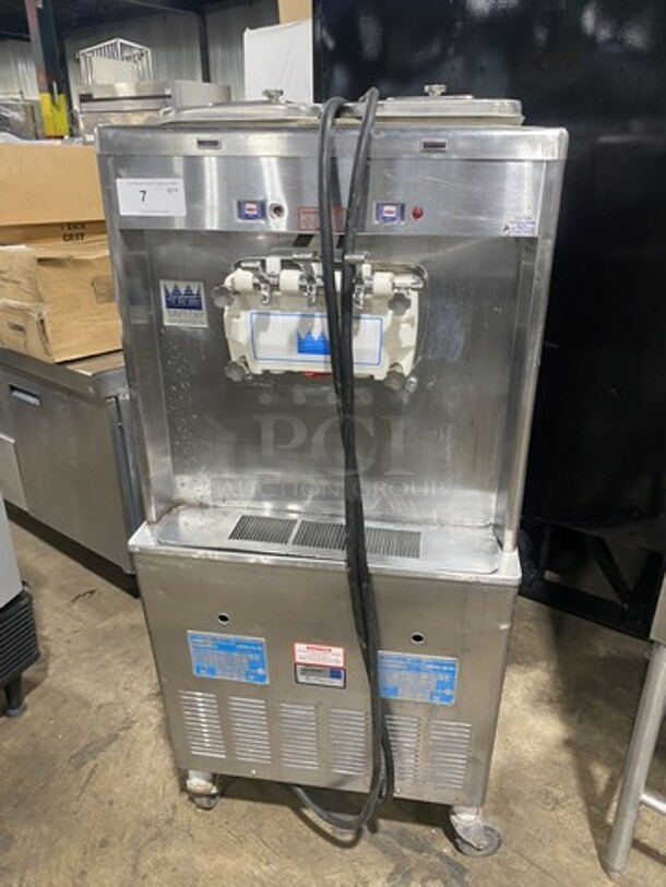 Taylor 3 Handle Ice Cream Machine! Model 339-33 Serial H4041608! 208/230V 3 Phase! On Casters! 