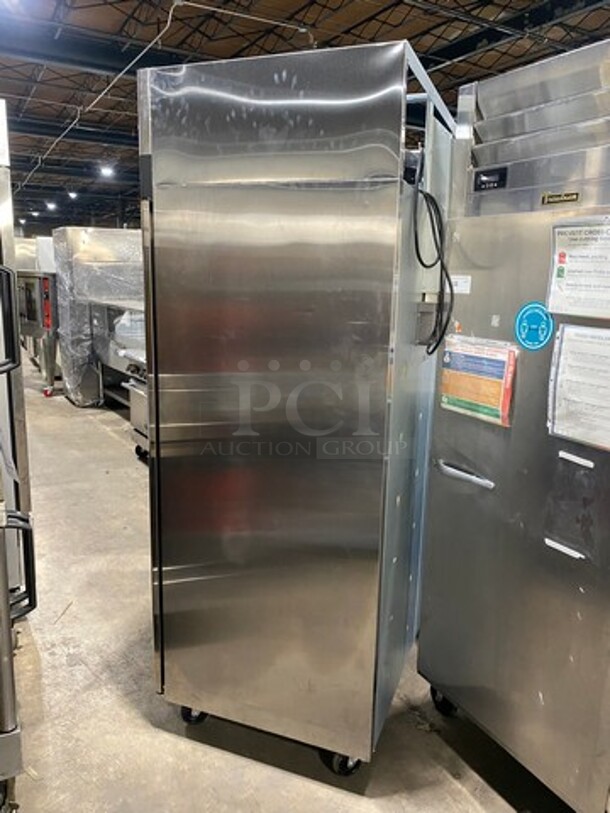 Turbo Air Commercial 2 Door Reach In Freezer! With Poly Coated Racks! All Stainless Steel! On Casters! Model: M3F472N SN: H2M3F4LCZ205 115V 60HZ 1 Phase! Working When Removed! - Image 2 of 10