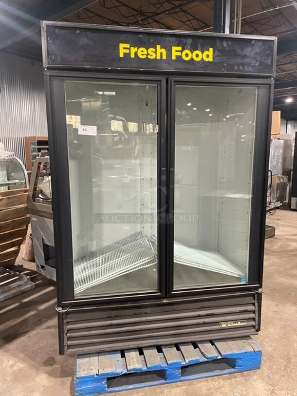 True 2 Door Glass! Reach In Cooler Merchandiser! Model GDM-49, Serial 14604955! 115V 60HZ 1 Phase! - Image 1 of 9