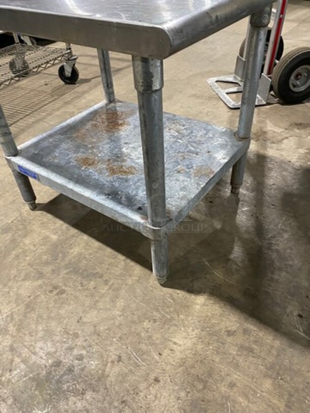 L & J Solid Stainless Steel Work Top/ Prep Table! With Storage Space Underneath! On Legs! - Image 6 of 7
