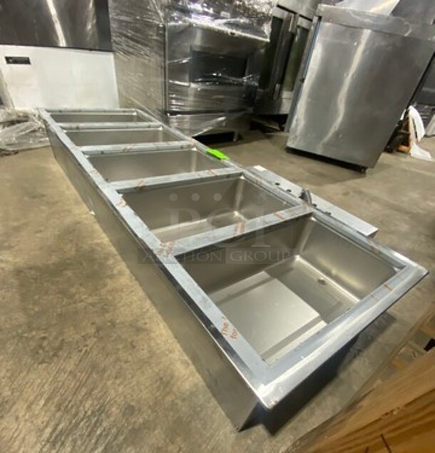 WOW! NEW! Wells Stainless Steel Commercial 5 Bay Drop In Hot Food Well! MODEL 500TDM SN:MD50723A0014 208/240V! Working! - Image 3 of 10