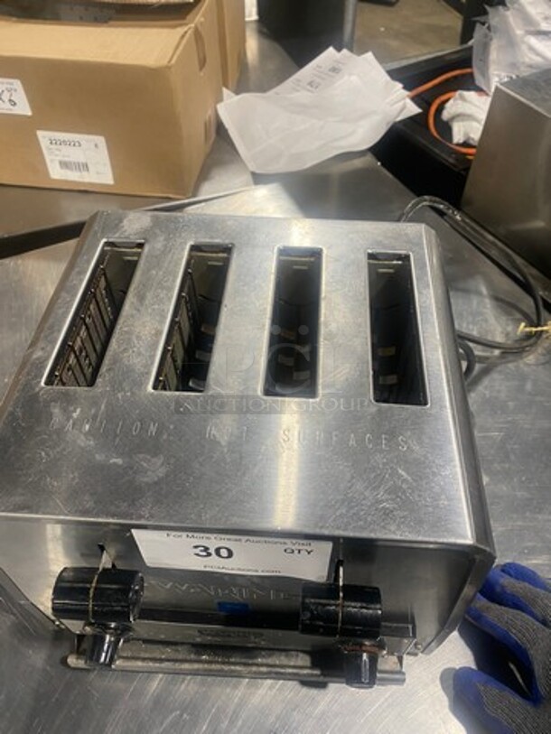 Waring Commercial Countertop Heavy Duty 4 Slot Toaster! Model: WCT800RC SN: 120511 120V - Image 5 of 8