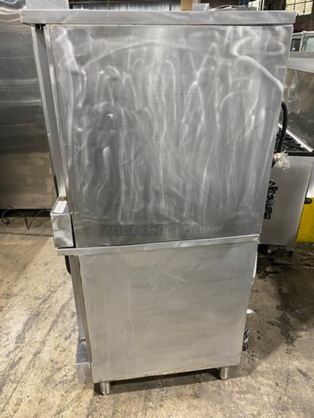 Southbend Commercial Natural Gas Powered Double Deck Convection Oven! With View Through Doors! Metal Oven Racks! All Stainless Steel! On Legs! 2x Your Bid Makes One Unit! WORKING WHEN REMOVED! - Image 2 of 9