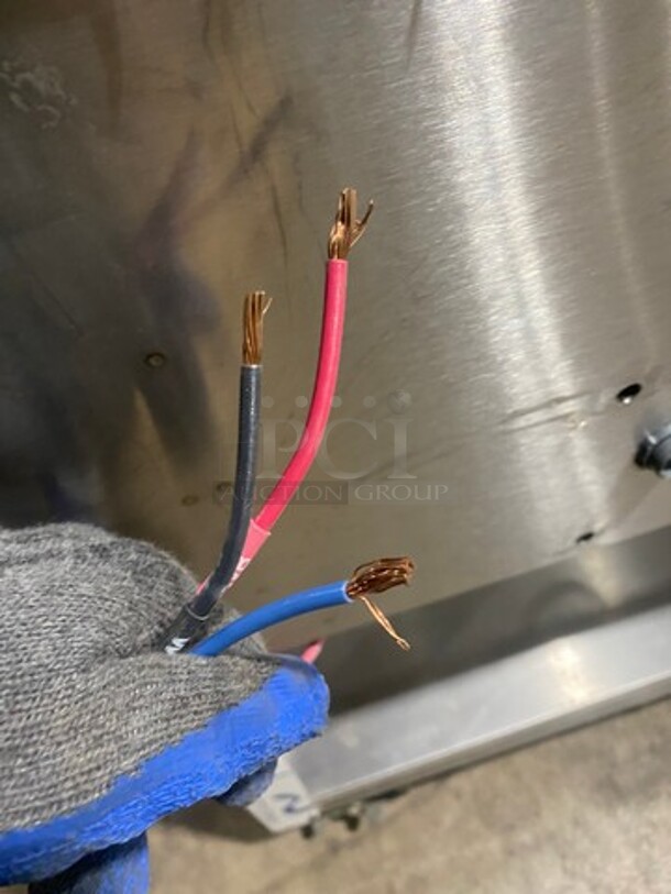 Duke Commercial Electric Powered 3 Well Steam Table! With Storage Space Underneath! All Stainless Steel! On Casters! Model: E303M SN: 12063086 208V 60HZ 3 Phase - Image 11 of 11