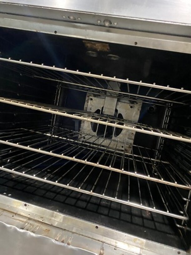 Vulcan Commercial Natural Gas Powered Double Deck Convection Oven! With View Through Doors! Metal Oven Racks! All Stainless Steel! On Casters! 2x Your Bid Makes One Unit! - Image 6 of 9