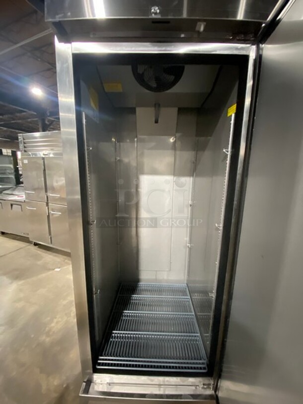 LATE MODEL! 2022 Asber Commercial Single Door Reach In Freezer! All Stainless Steel! On Casters! MODEL ARF23HFHC SN:8102673343 115V 1PH - Image 5 of 9