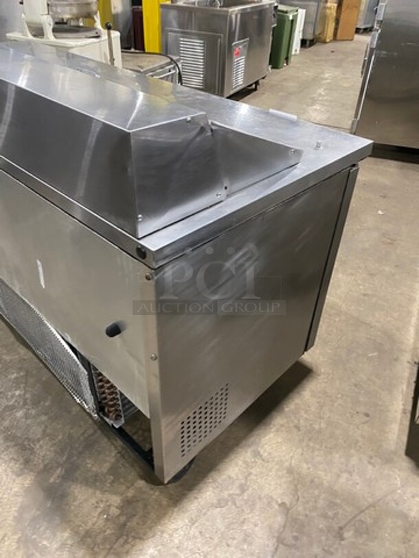 True Commercial Refrigerated Sandwich Prep Table! With 3 Door Storage Space Underneath! All Stainless Steel! On Casters! Model: TSSU7218 SN: 8807100 115V 60HZ 1 Phase - Image 3 of 9