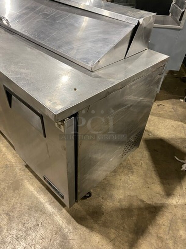 True Commercial Refrigerated Sandwich Prep Table! With 3 Door Storage Space Underneath! All Stainless Steel! On Casters! Model: TSSU7218 SN: 8807100 115V 60HZ 1 Phase - Image 4 of 9