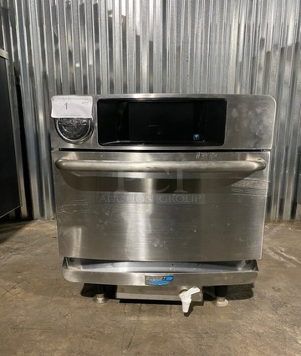 WOW! NEW! OUT OF THE BOX! LATE MODEL! 2021 Turbo Chef Commercial Countertop Rapid Cook Oven! With Baking Stone! Stainless Steel! On Legs! Bullet Series! Model: ENCORE2 SN: ENC3TD01065 208/240V 60HZ 1 Phase