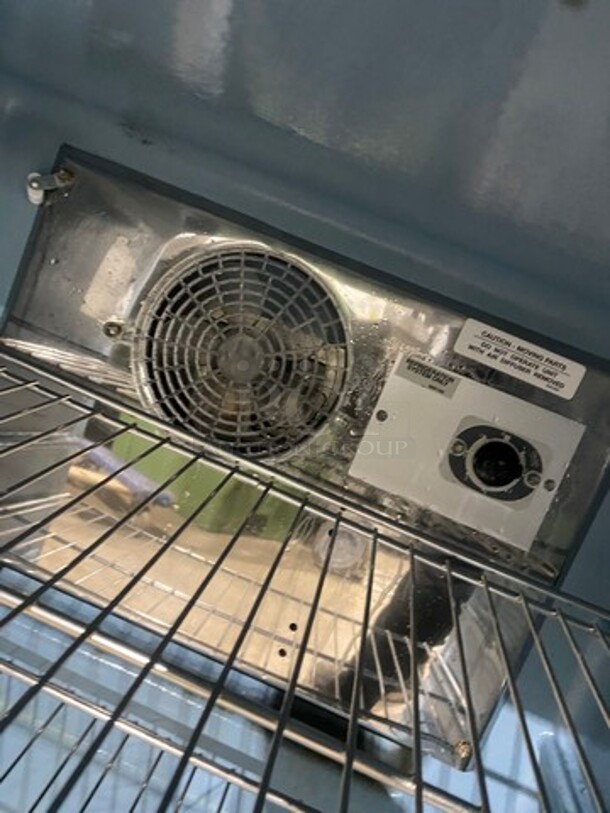 Delfield Commercial Single Door Lowboy/ Worktop Cooler! With Racks! All Stainless Steel! On Casters! SN: 1505162001183 115V 60HZ 1 Phase - Image 7 of 8