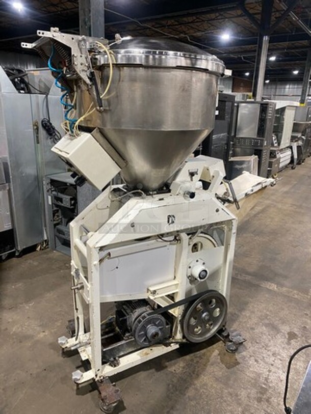 Commercial Floor Style Tortilla Machine! With Stainless Steel Top Hopper! On Casters! - Image 4 of 8