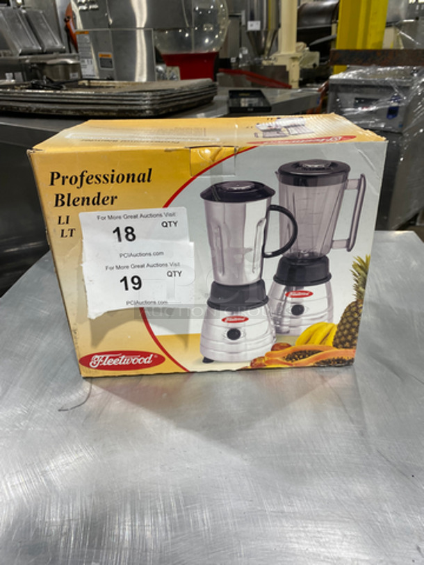 NEW! IN THE BOX! Fleetwood Professional Blender! 120V 1 Phase