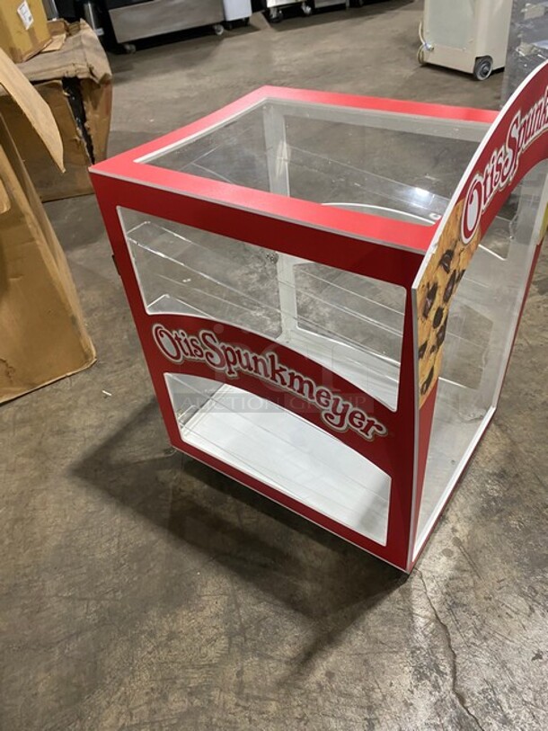 IN THE BOX! Otis Spunkmeyer Commercial Countertop Cookie Display Case! All View Through! With Rear Access Door! - Image 3 of 5