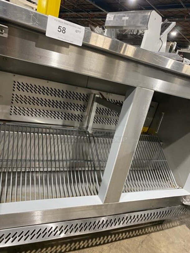 Edesa Commercial 2 Door Lowboy/Worktop Cooler! With Poly Coated Racks! All Stainless Steel! On Casters! Model: EDUR48 SN: 11020131M 115V 60HZ 1 Phase - Image 5 of 7