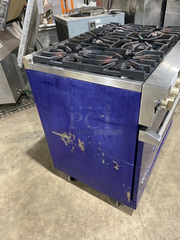 Viking Gas Powered 6 Burner Stove! With Full Size Oven Underneath! All Stainless Steel! - Image 3 of 10