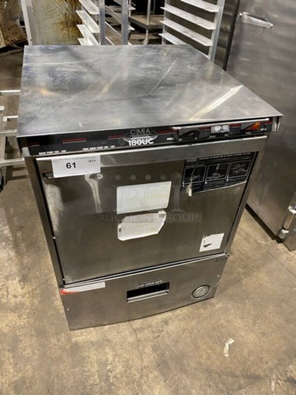 CMA Commercial Undercounter Dishwasher! All Stainless Steel! Model: CMA180UC 208V 60HZ 1 Phase