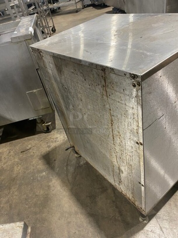 APW Wyott Commercial Countertop Electric Powered 3 Drawer Warmer! Solid Stainless Steel! On small Legs! Model: HD3 SN: 0401D01889 120V 60HZ 1 Phase - Image 4 of 9