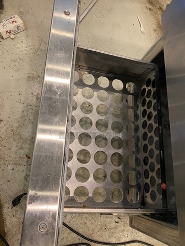 Continental Commercial 2 Drawer Lowboy/Worktop Freezer! With Back Splash! All Stainless Steel! WORKING WHEN REMOVED! Model: SWF27BS SN: 15865654 115V 60HZ 1 Phase - Image 7 of 9
