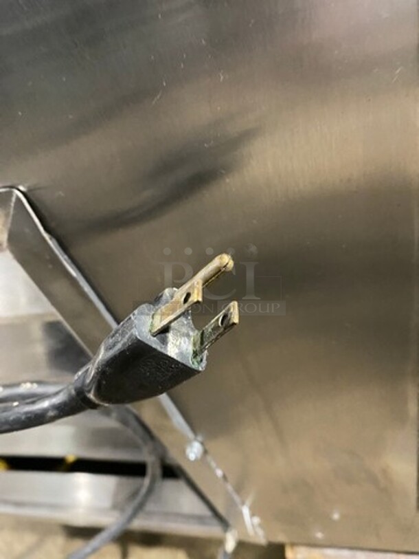 COOL! 2008 Leader Commercial Refrigerated Deli Display Case Merchandiser! With Slanted Front Glass! With Sliding Rear Access Glass Doors! All Stainless Steel! Model: HDL72SC SN: PR111471 115V 60HZ 1 Phase - Image 9 of 9