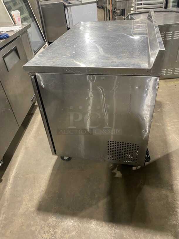 Turbo Air Commercial 2 Door Lowboy/Worktop Cooler! With Backsplash! All Stainless Steel! On Casters! WORKING WHEN REMOVED! Model: TWR48SD 115V 60HZ 1 Phase - Image 4 of 8