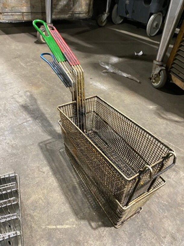 ALL ONE MONEY! Metal Deep Frying Baskets And 8 Taco Frying Basket! - Image 4 of 5
