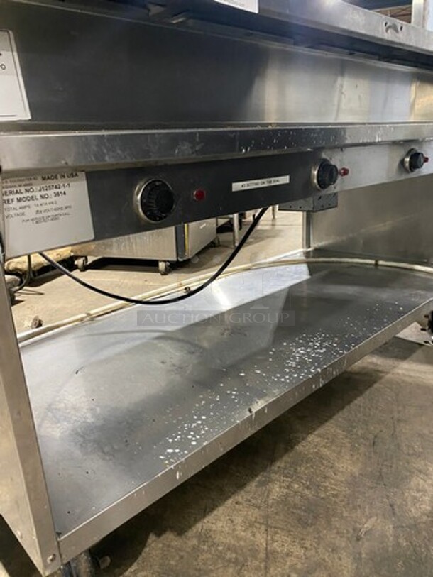 Randell Commercial Electric Powered 4 Well Steam Table! With Storage Space Underneath! All Stainless Steel! On Casters! WORKING WHEN REMOVED! Model: 3614 SN: J12574211 208V 60HZ 3 Phase - Image 6 of 11