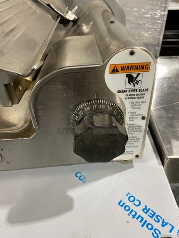 Globe Commercial Countertop Deli/ Meat Slicer! All Stainless Steel! Model: 3600P SN: 3606839 115V 60HZ 1 Phase - Image 5 of 9