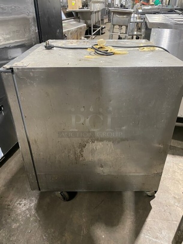Silver King Commercial Single Door Undercounter Cooler! With Poly Coated Racks! All Stainless Steel! On Casters! WORKING WHEN REMOVED! Model: SKR27A SN: SBBG106686A 115V - Image 2 of 8