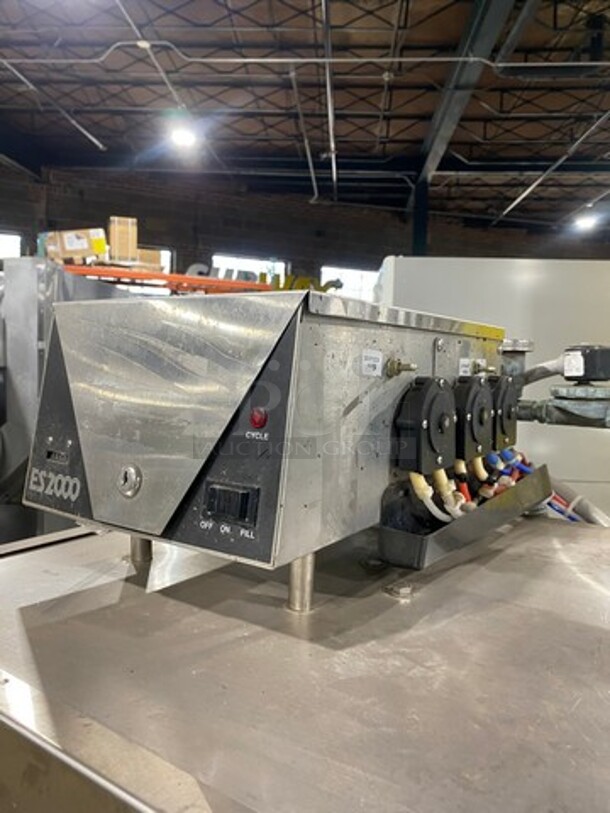 Jackson Ecolab Commercial Pass-Through Dishwasher Machine! All Stainless Steel! On Legs! Model: ES200 SN: 06F205573 115V 60HZ 1 Phase - Image 8 of 10
