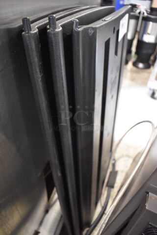 3 Black Poly Ice Bin Lids. 29x15.5x1.5. 3 Times Your Bid!