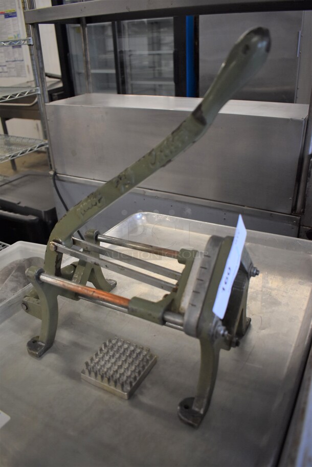Metal Commercial Countertop French Fry Cutter. 13x8x16 - Image 1 of 6