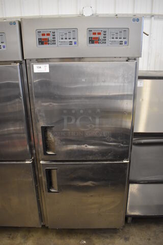 Paris Croissant SD-1 Stainless Steel Commercial 2 Half Size Door Reach In Dough Conditioner. 220 Volts. 31x45x76
