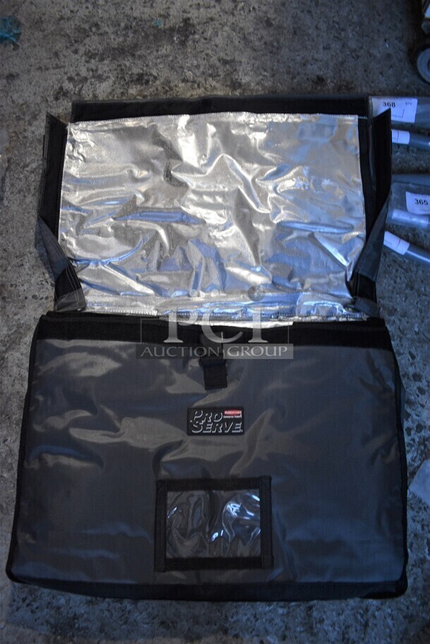 6 BRAND NEW IN BOX! Rubbermaid 529F1600 Pro Serve Gray Insulated Pizza Delivery Bags. 6 Times Your Bid! - Image 1 of 2