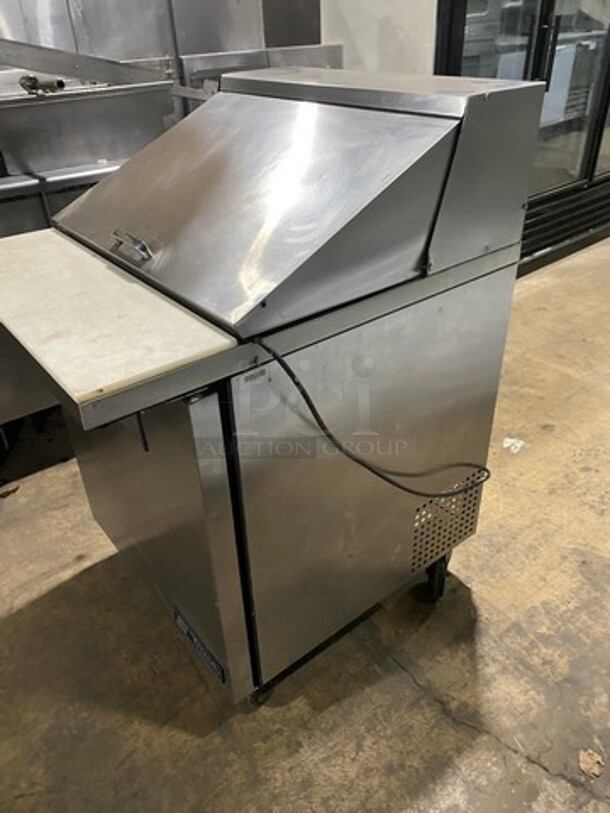 GREAT! True Commercial Refrigerated Sandwich Prep Table! With Single Door Storage Space Underneath! With Poly Coated Racks! All Stainless Steel! On Casters! Model: TSSU2712MB SN: 4999343 115V 60HZ 1 Phase - Image 2 of 10