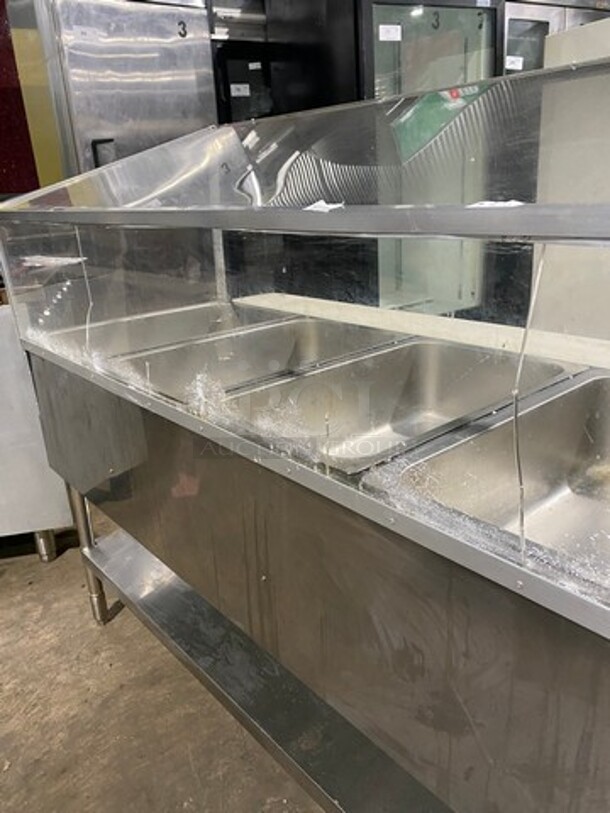 LATE MODEL! LIKE NEW! 2021 Cookrite Commercial Electric Powered 5 Well Steam Table! With Sneeze Guard! With Commercial Cutting Board! With Storage Space Underneath! All Stainless Steel! On Legs! Model: CSTEB5 SN: CSTEB5C2104050004 240V 1 Phase! Working When Removed! - Image 6 of 12