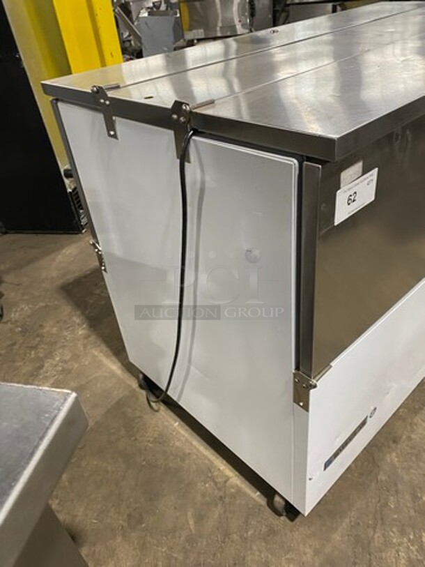 COOL! Beverage Air Dual Access Milk Cooler! Stainless Steel And White Coated Steel! On Casters! Model: ST58NW SN: 10306557 115V 60HZ 1 Phase - Image 2 of 8