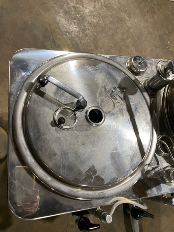 American Metal Ware All Stainless Steel Dual Coffee Brewer! With Hot Water Line! On Legs! Model 8103E Serial 106166! 120/208V 1 Phase! - Image 5 of 12