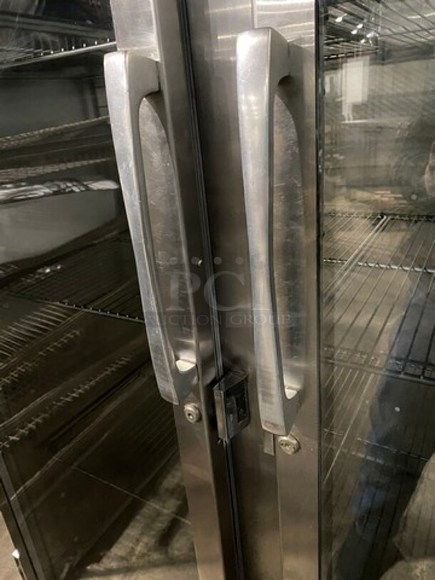 Traulsen Commercial 2 Door Reach In Cooler! With View Through Doors! With Racks! All Stainless Steel! On Casters! Model: RHT232NUTFHG SN: T46157E03 115V 60HZ 1 Phase - Image 11 of 12