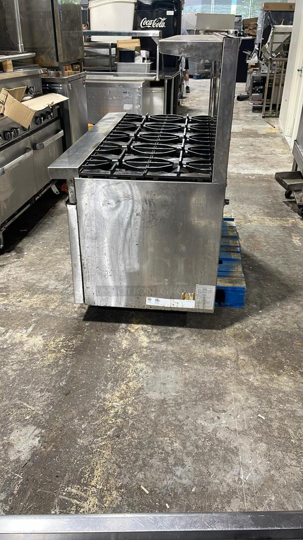 Sierra - SR-10-60, 26.5” Burner Gas Range with (10) 25,000 BTU heavy duty cast iron burners, 33,000 BTU oven
 - Image 2 of 6