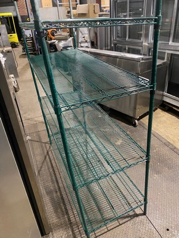 Metro 4 Tier Shelf! On Legs! BUYER MUST DISMANTLE! PCI CANNOT DISMANTLE FOR SHIPPING! PLEASE CONSIDER FREIGHT CHARGES! - Image 4 of 8