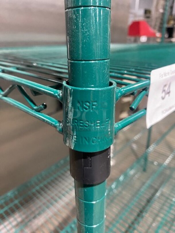 Metro 4 Tier Shelf! On Legs! BUYER MUST DISMANTLE! PCI CANNOT DISMANTLE FOR SHIPPING! PLEASE CONSIDER FREIGHT CHARGES! - Image 7 of 8
