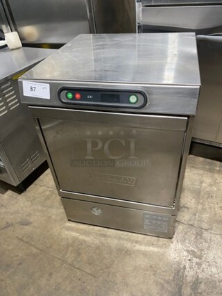 Hobart Commercial Undercounter Heavy Duty Dishwasher! With Poly Dish Rack! All Stainless Steel! Model: LXIH SN: 231066373 120/208-240V 60HZ 1 Phase